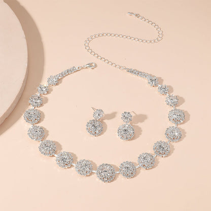 Simplicity Formal Solid Rhinestone  (With Necklaces &amp; Earrings)