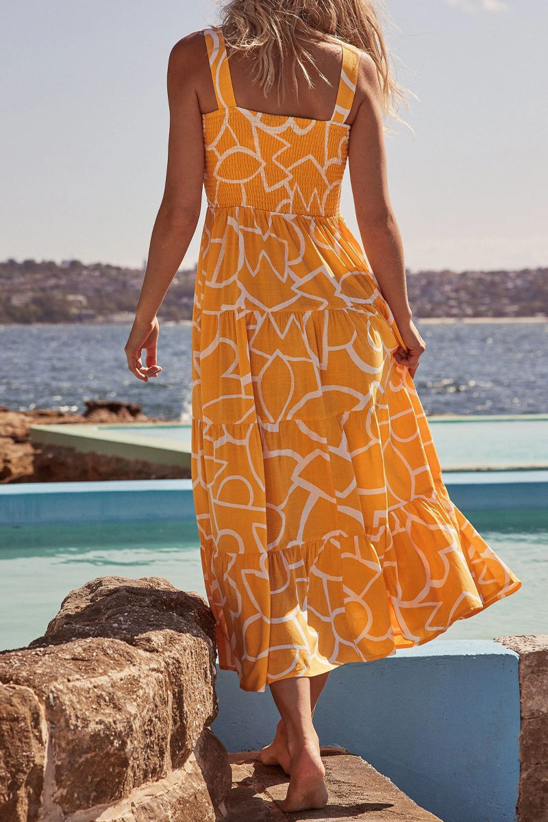 Vestidos estampados con tirantes finos, patchwork y lunares de moda urbana