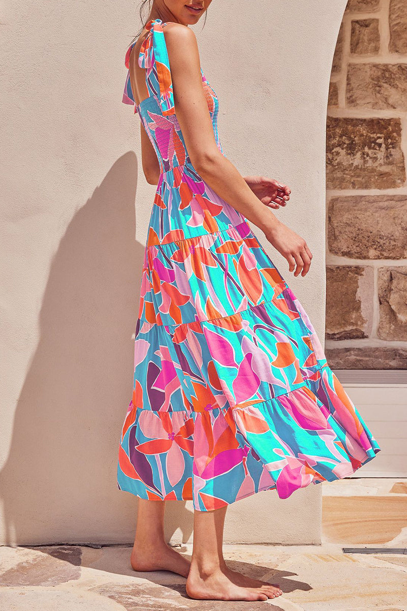Vestidos estampados con tirantes finos, patchwork y lunares de moda urbana