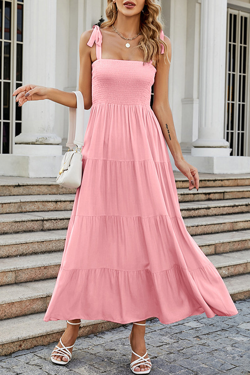 Vestidos estampados con tirantes finos, patchwork y lunares de moda urbana