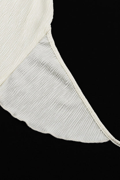 Traje de baño sexy informal de dos piezas con cuello halter, sin espalda y sin mangas, color sólido