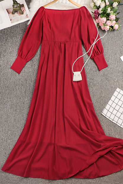 Elegant Solid Off the Shoulder Princess Dresses(4 Colors)
