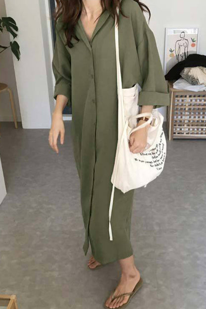 Tops casuales de cuello camisero con frenillo sólido