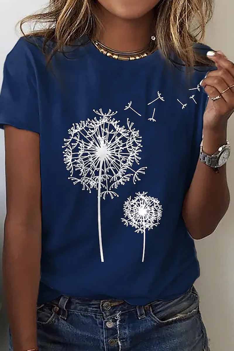 Camisetas de cuello redondo con estampado urbano (8 colores)