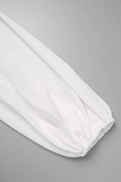 Conjunto informal liso con cinturón, sin tirantes, de tres piezas (4 colores)