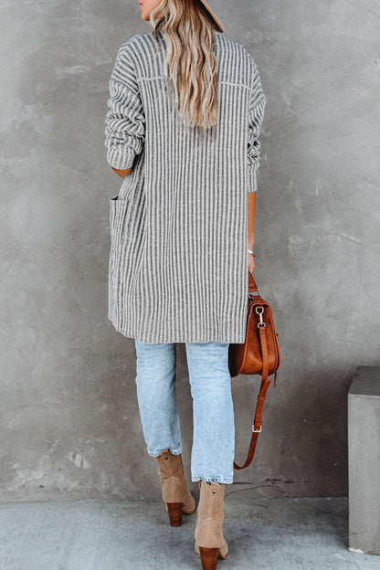 Casual Daily Solid Pocket Cardigan Collar Cardigans(3 Colors)