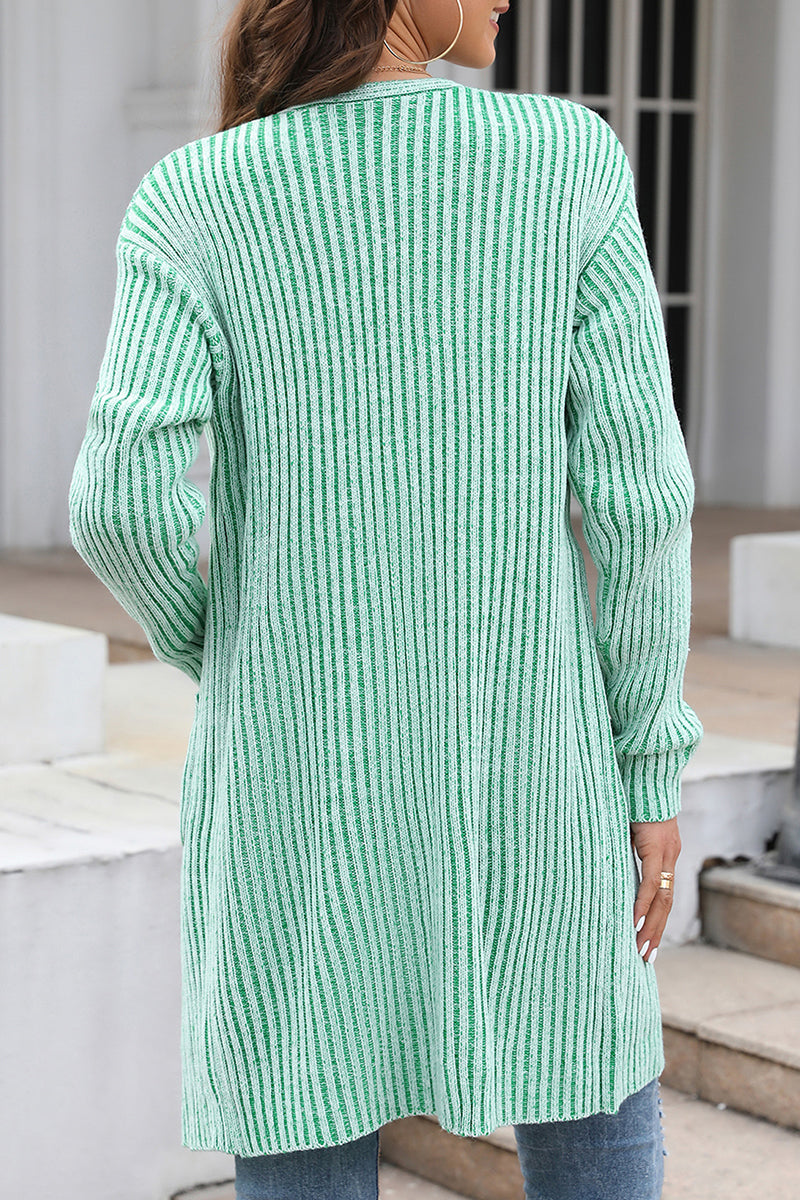 Casual Daily Solid Pocket Cardigan Collar Cardigans(3 Colors)