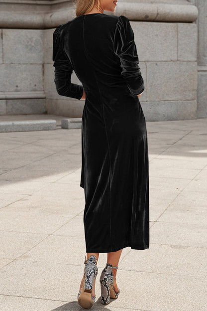 Celebrities Elegant Solid Strap Design V Neck Princess Dresses(6 Colors)
