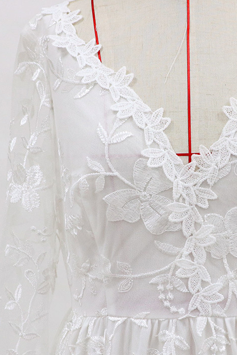 Formal Solid Lace Patchwork V Neck Evening Dress Dresses