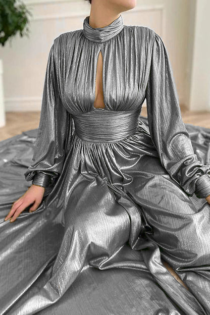 Elegantes vestidos de princesa con contraste sólido