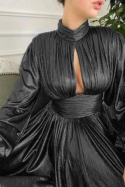 Elegantes vestidos de princesa con contraste sólido