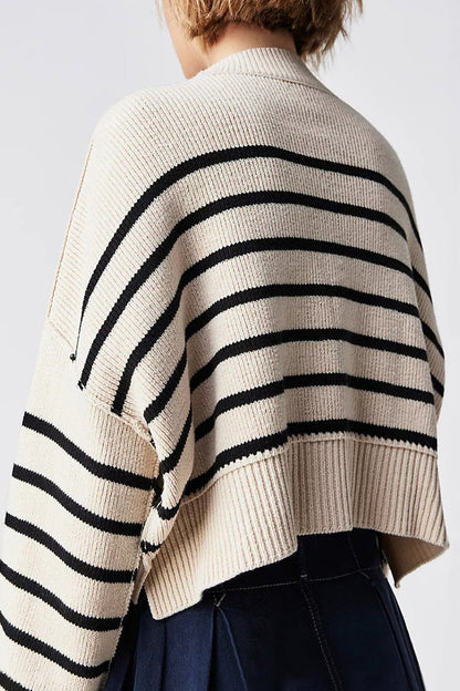 Tops casuales de cuello redondo con parches sólidos