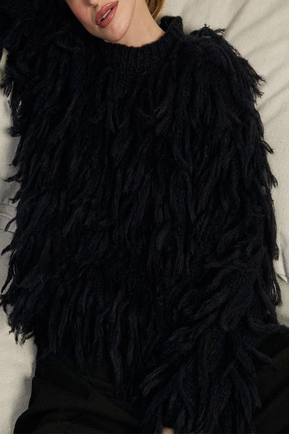 Blusa elegante de estilo británico con borlas lisas y cuello redondo (5 colores)