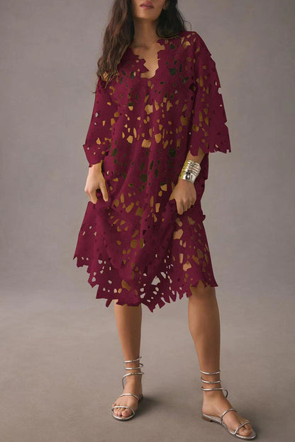 Traje de baño sexy de vacaciones, liso, ahuecado, para cubrirse (5 colores)