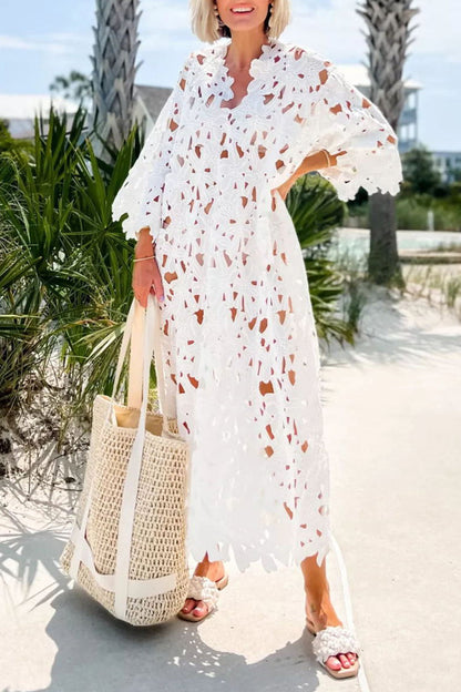 Traje de baño sexy de vacaciones, liso, ahuecado, para cubrirse (5 colores)