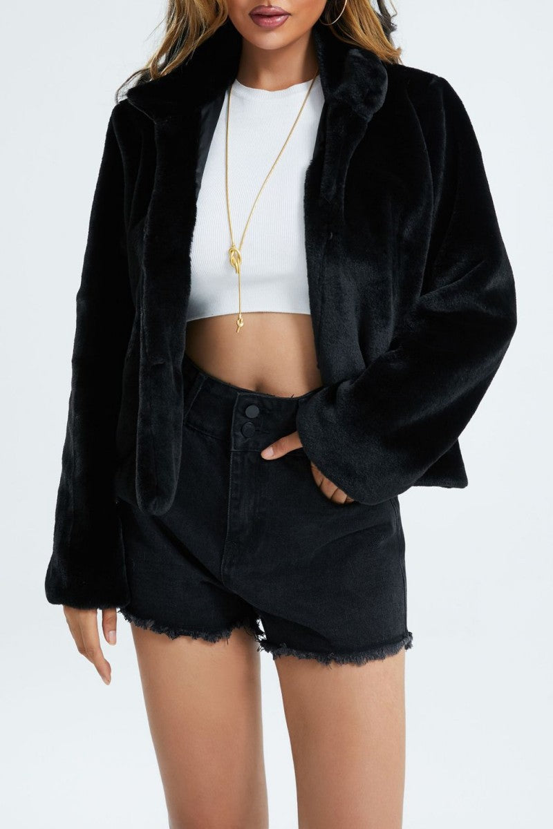 Casual Solid Cardigan Outerwear