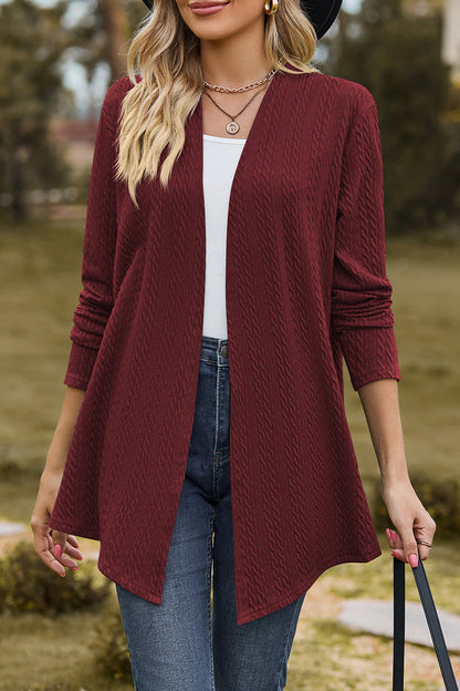 Prendas de abrigo informales con cuello en V y parches lisos (5 colores)