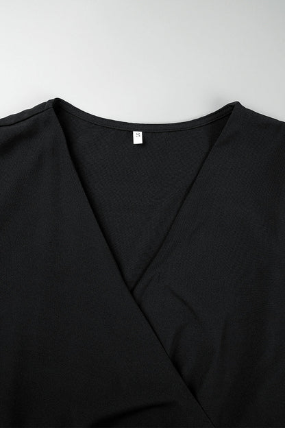 Vestidos casuales de manga larga con escote en V y abertura en el frenillo (5 colores)