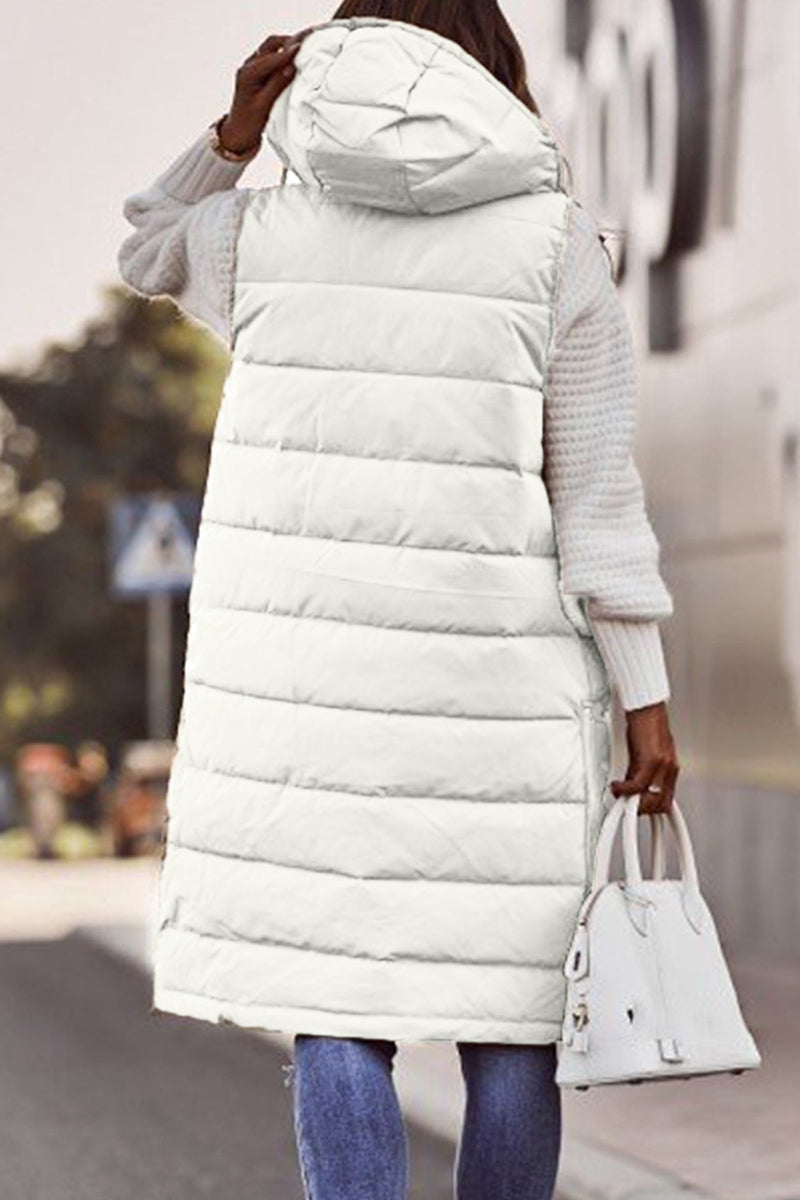 Casual Street Solid Zipper Mandarin Collar Tops(5 Colors)