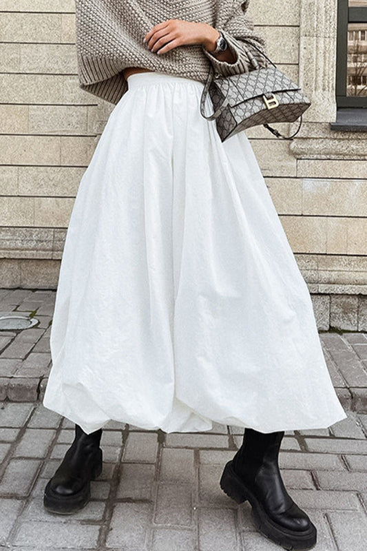 Casual Simplicity Solid Type A Solid Color Bottoms