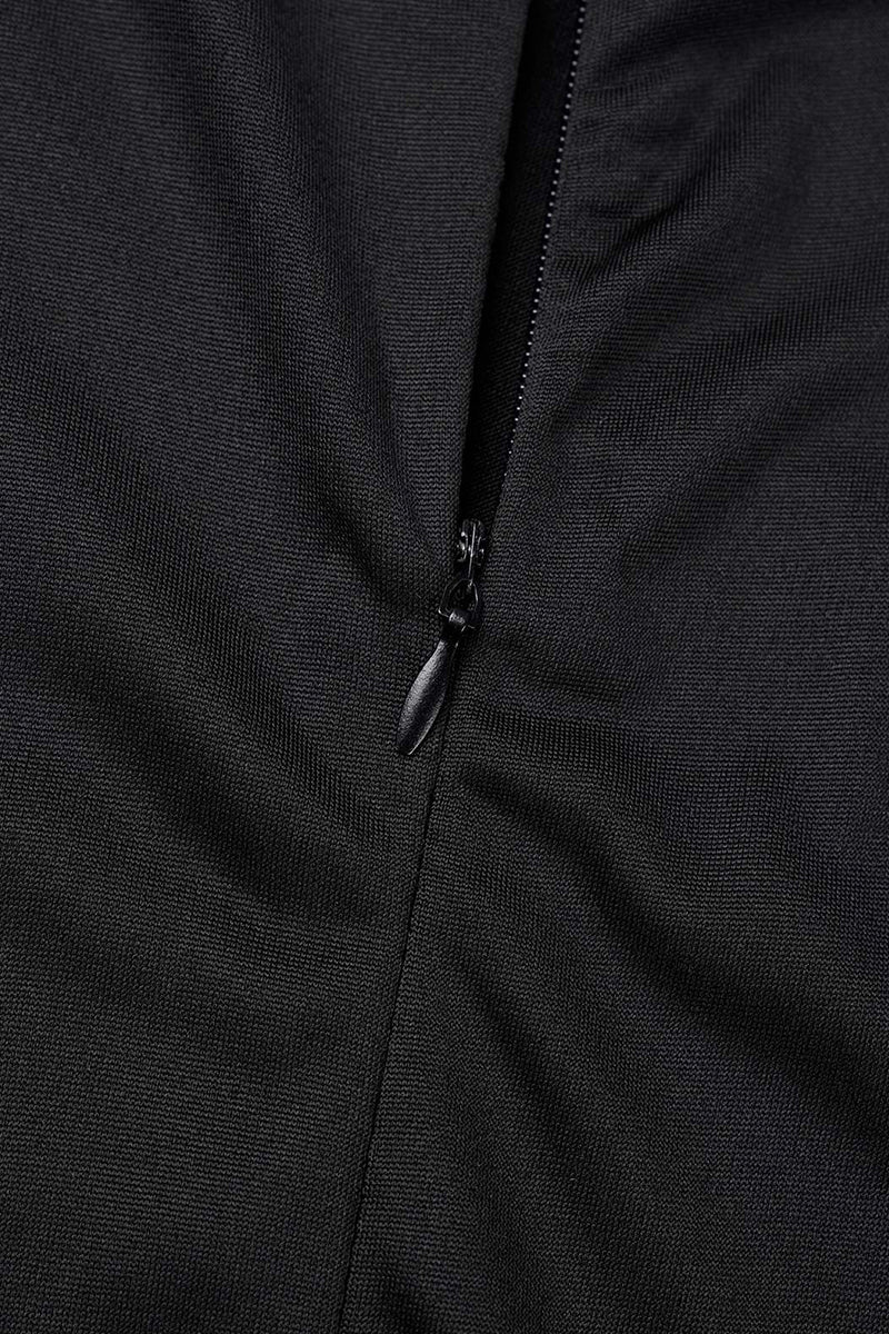 Monos casuales de cuello redondo con parches sólidos y regulares