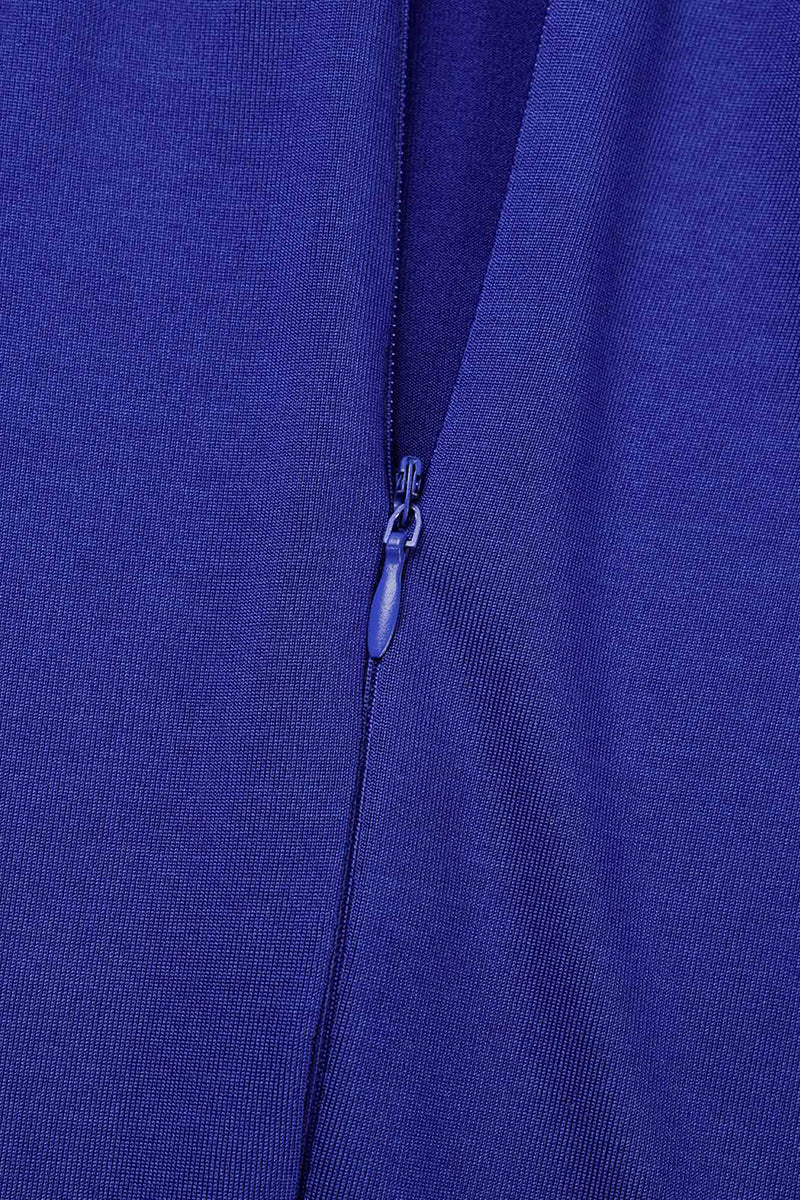 Monos casuales de cuello redondo con parches sólidos y regulares