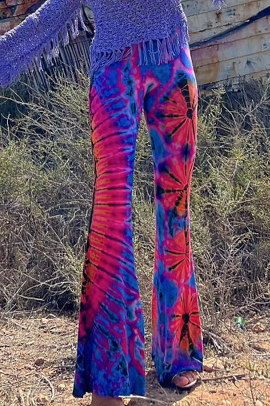 Pantalones casuales con estampado en contraste y altavoz con estampado completo