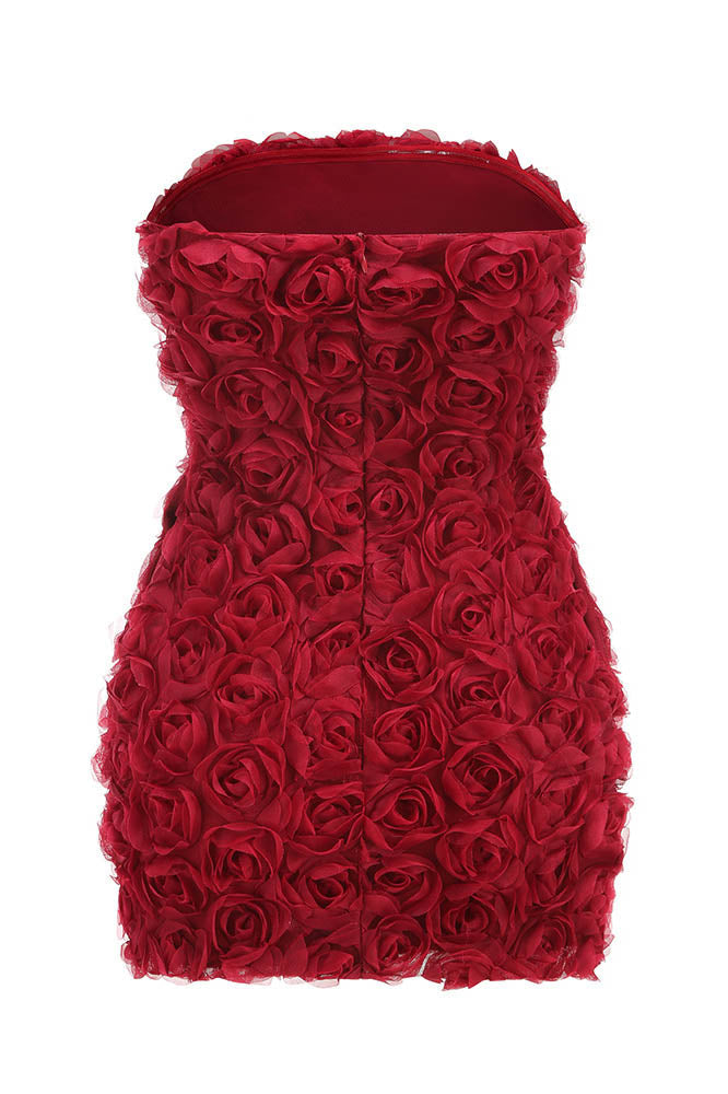 Vestido midi Blossom Flame