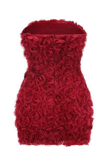 Vestido midi Blossom Flame