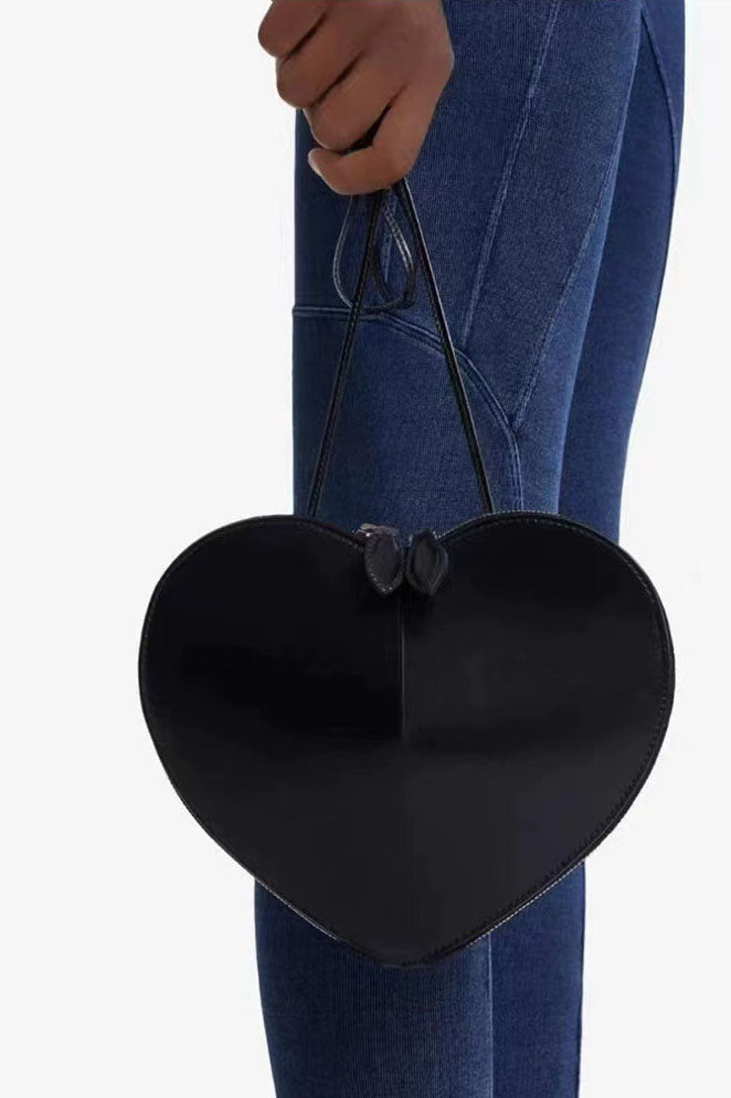 Bolsa para teléfono con forma de corazón, estilo coreano y japonés