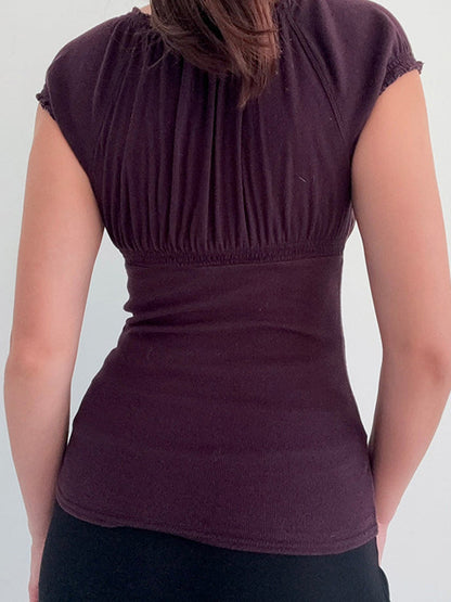 Purple Vintage Short Sleeve Tee