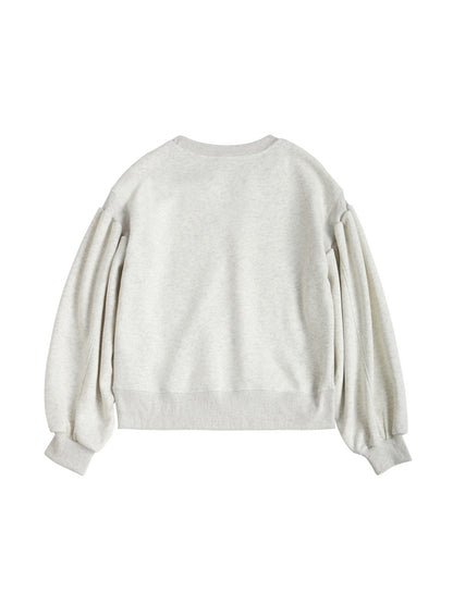 Solid Color Label Embellished Oversized Hoodie