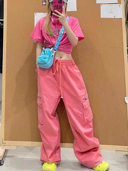 Street Drawstring Cargo Pants