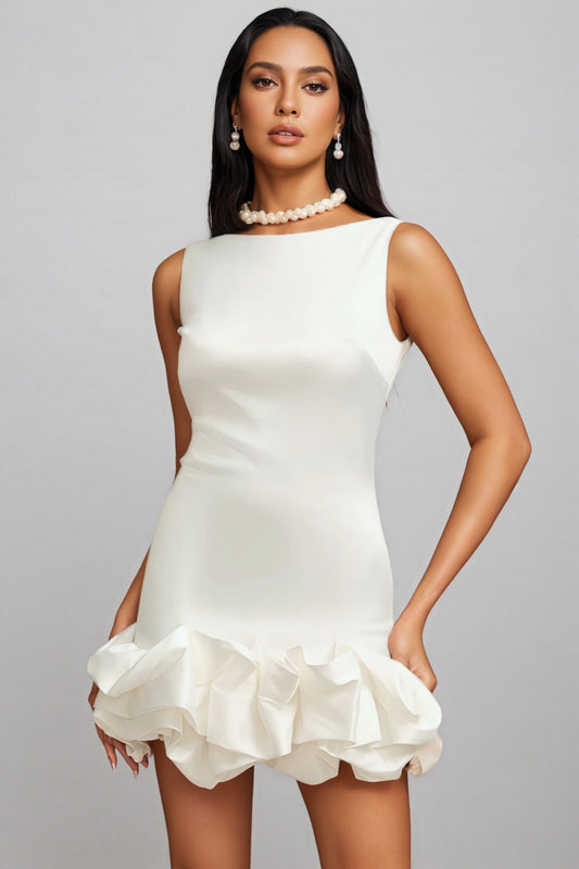 Ivy Slim Satin Mini Dress