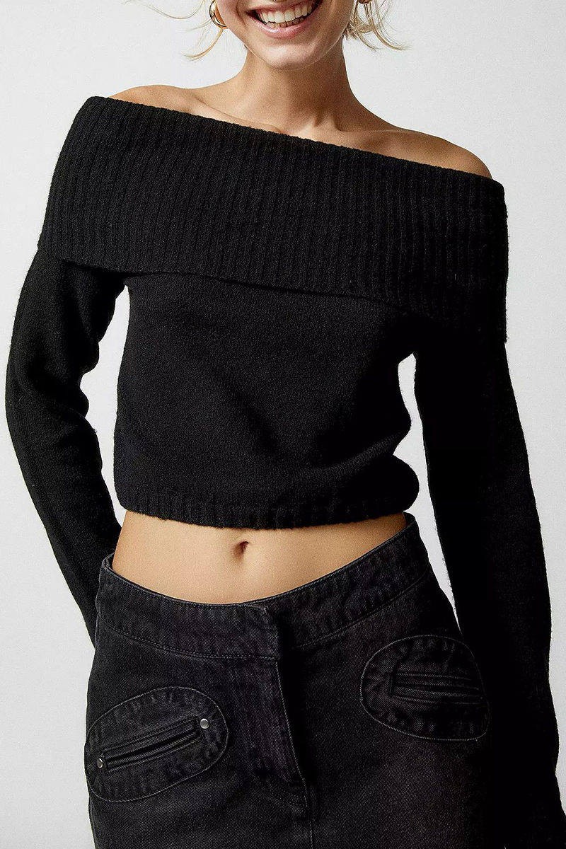 Sexy Solid Backless Off the Shoulder Sweaters (5 Colors)