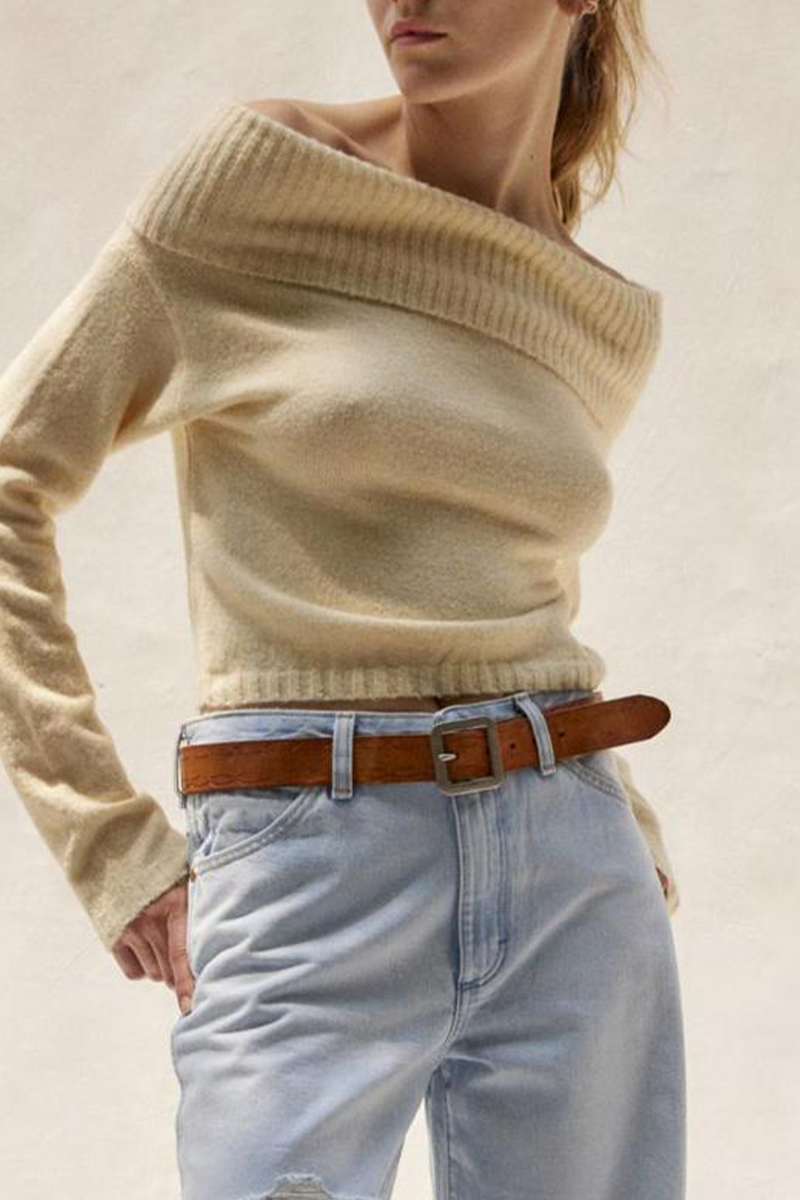 Sexy Solid Backless Off the Shoulder Sweaters (5 Colors)