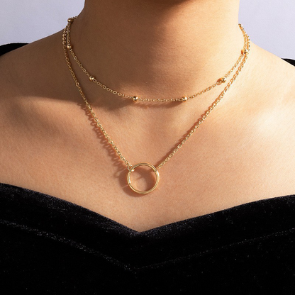 Simplicity Geometric Patchwork Necklaces