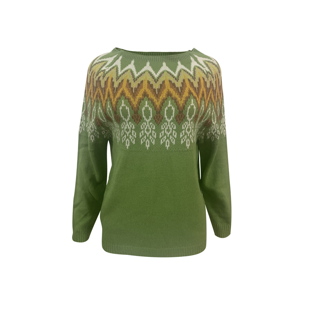 Suéteres casuales de cuello redondo con contraste de bloques de color (8 colores)