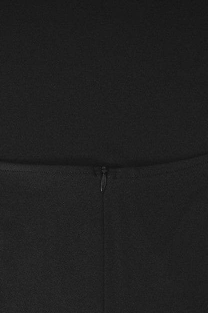 Elegant Formal Solid Backless Slit Rhinestone Half A Turtleneck Evening Dress Dresses