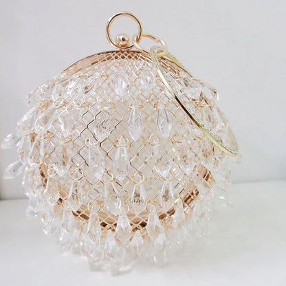 Casual Patchwork Hollowed Out Chains Bags(3 Colors)