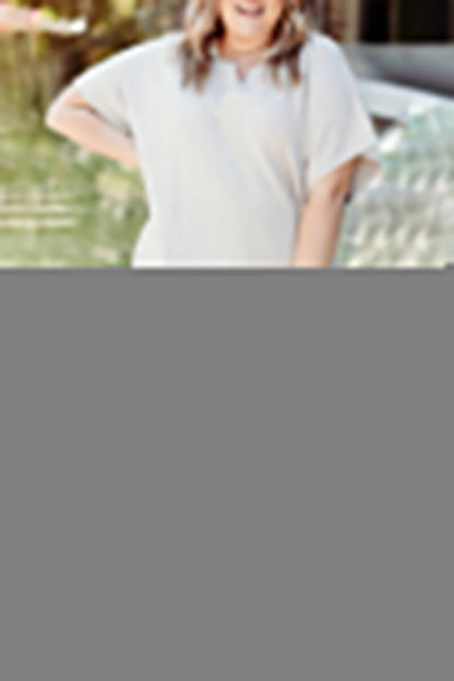 Casual Simplicity Solid Patchwork Pocket V Neck Short Sleeve Two Pieces