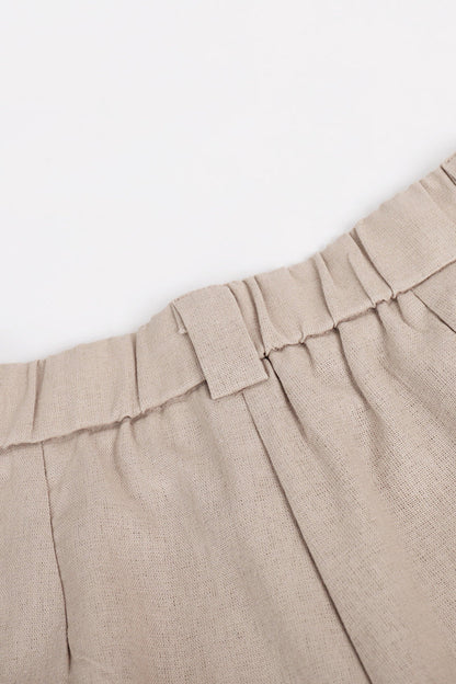 Conjunto informal de dos piezas con cuello en V, sin mangas, estilo británico, con hebilla sólida (3 colores)
