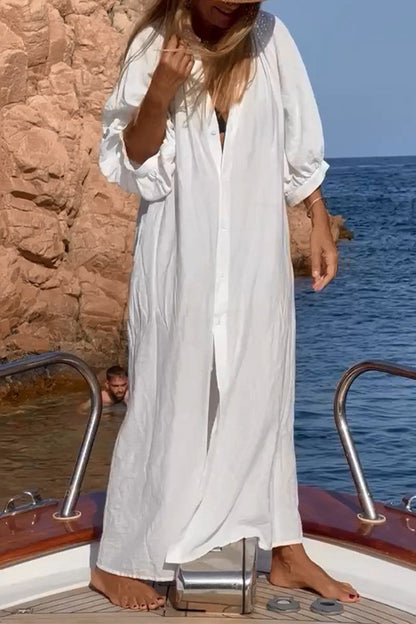 Traje de baño informal con hebilla sólida para vacaciones