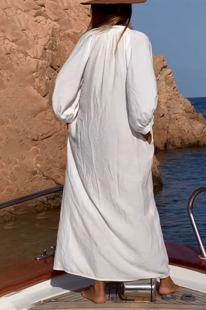 Traje de baño informal con hebilla sólida para vacaciones