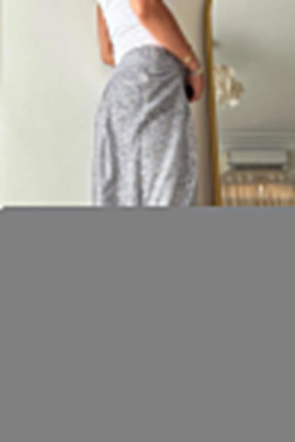 Casual Solid Sequins Sequined Loose High Waist Lantern Solid Color Bottoms