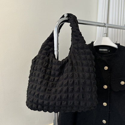 Casual Simplicity Plaid Solid Fold Contrast Bags(7 Colors)