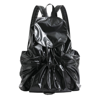 Casual Daily Solid Patchwork Draw String Zipper Bags(9 Colors)