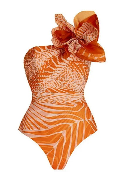 Trajes de baño sexys con estampado de patchwork y espalda descubierta (con relleno)