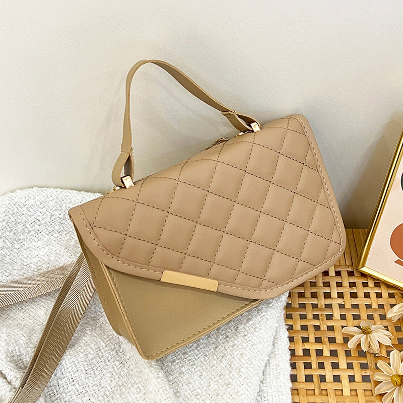 Daily Plaid Rhombic Patchwork Zipper Bags(5 Colors)