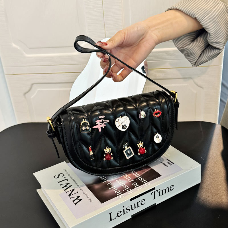 Daily Patchwork Zipper Bags(7 Colors)